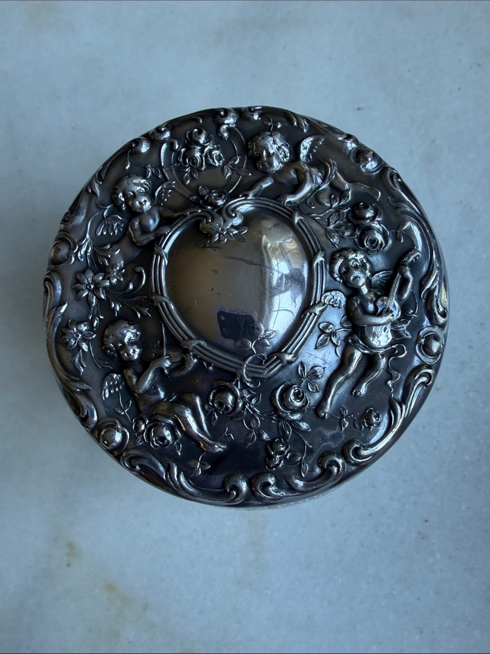 Antique Art Nouveau Vanity Jar - Picture 2 of 5